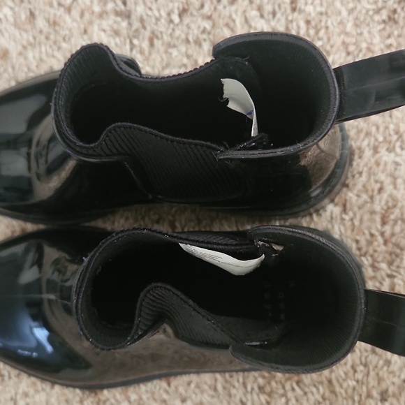 A New Day Shiny Black Women's Rain Boots - Picture 6 of 10